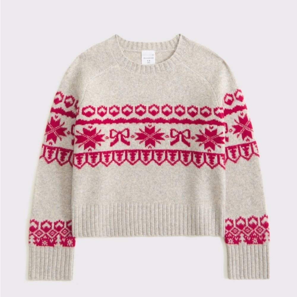 Festive Graphic Crew Sweater